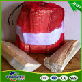 Large storage firewood mesh bag wholesale with different four types